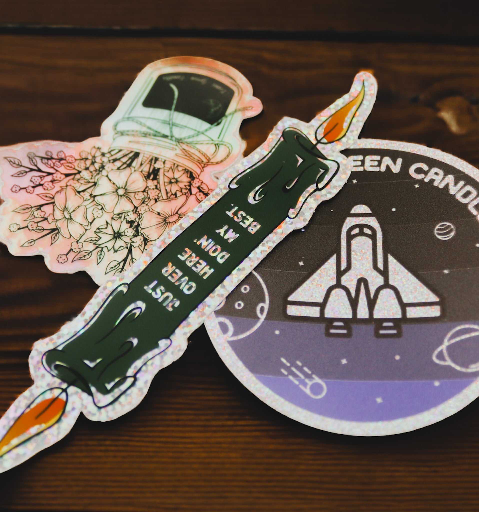Stickers - Cosmic Green Candles