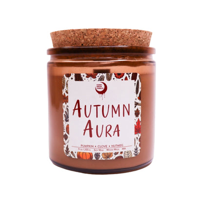 Autumn Aura - Cosmic Green Candles - Candles