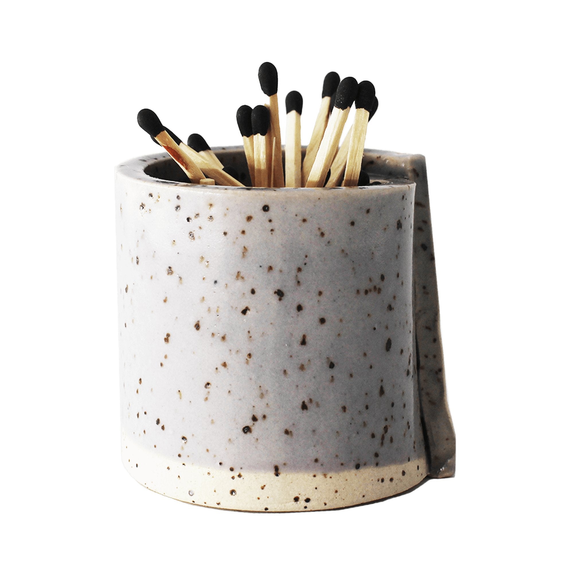 Ceramic Matchstick Holder - Cosmic Green Candles - Match Holder