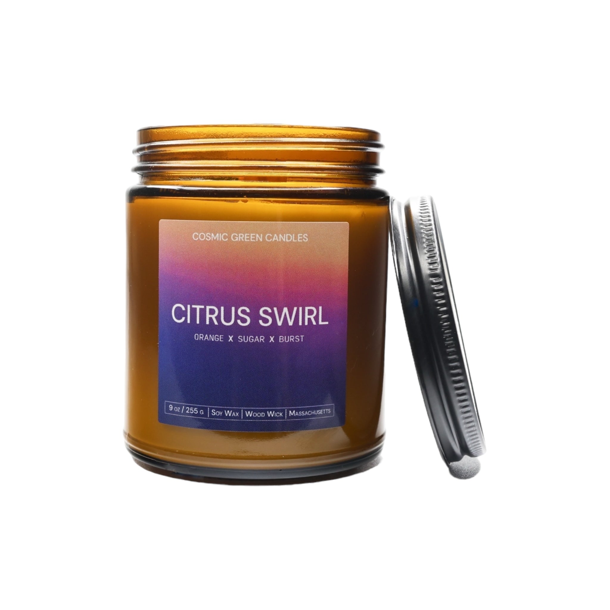 Citrus Swirl - Cosmic Green Candles - Candles