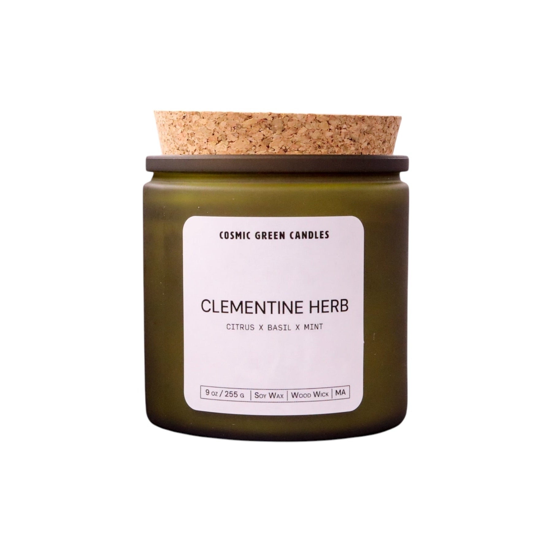 Cosmic Green Candles Clementine Herb Candle Candles