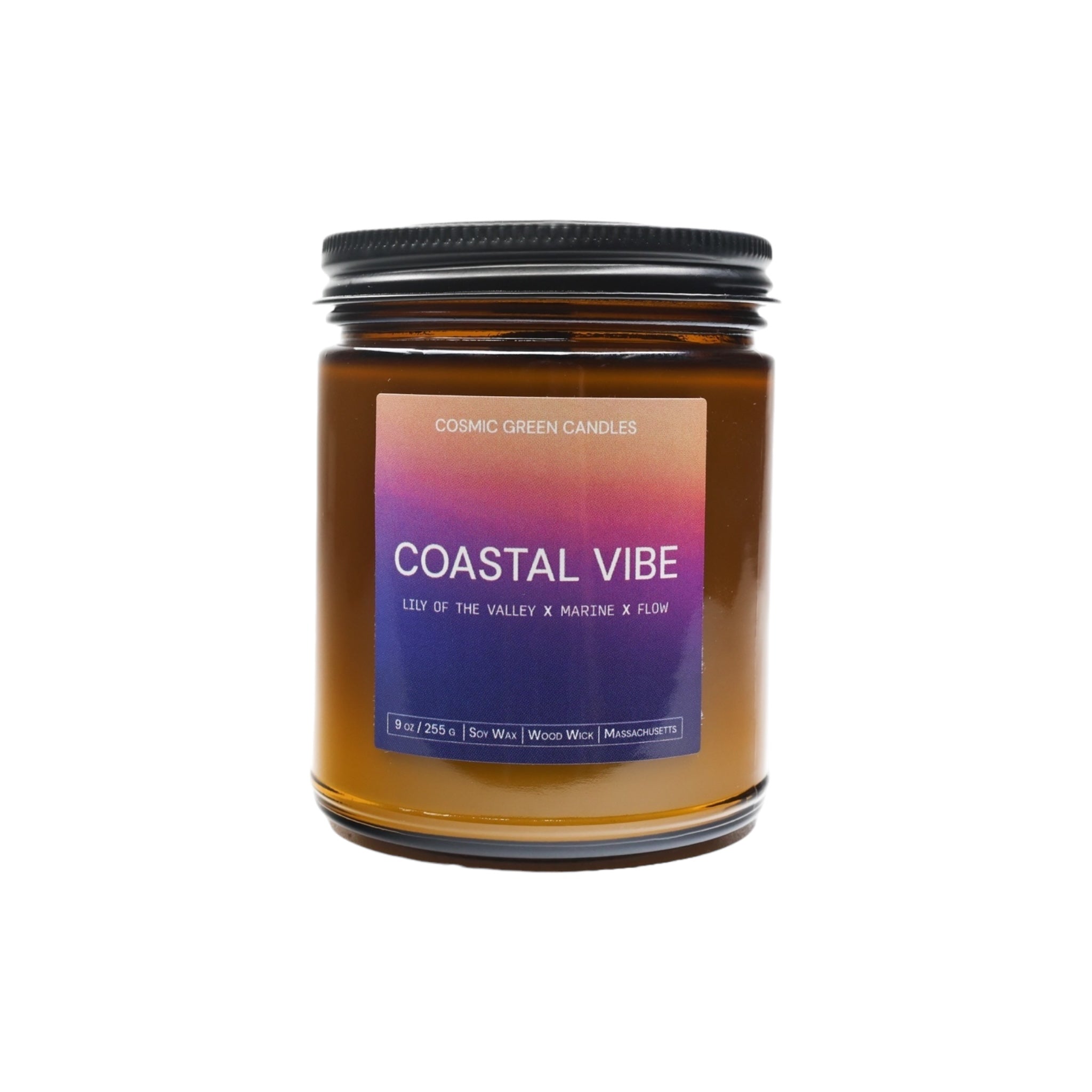 Cosmic Green Candles Coastal Vibe