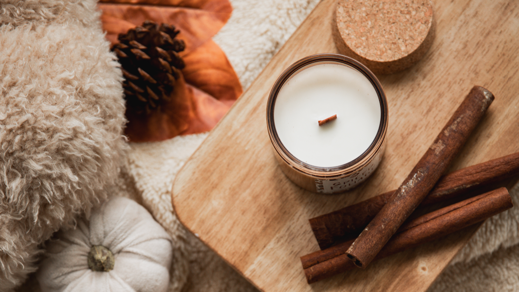 Wood Wick Soy Wax Autumn Candle