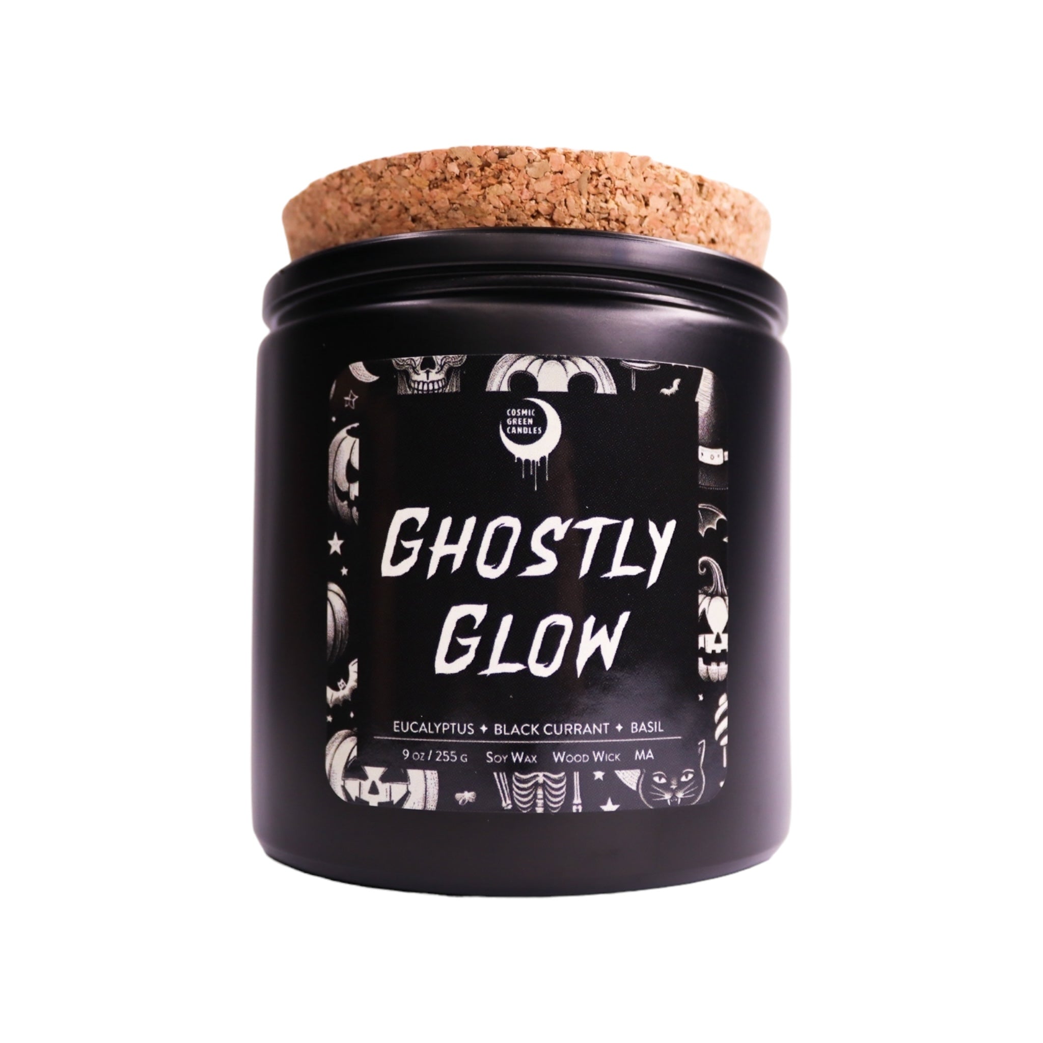 Ghostly Glow - Cosmic Green Candles - Candles