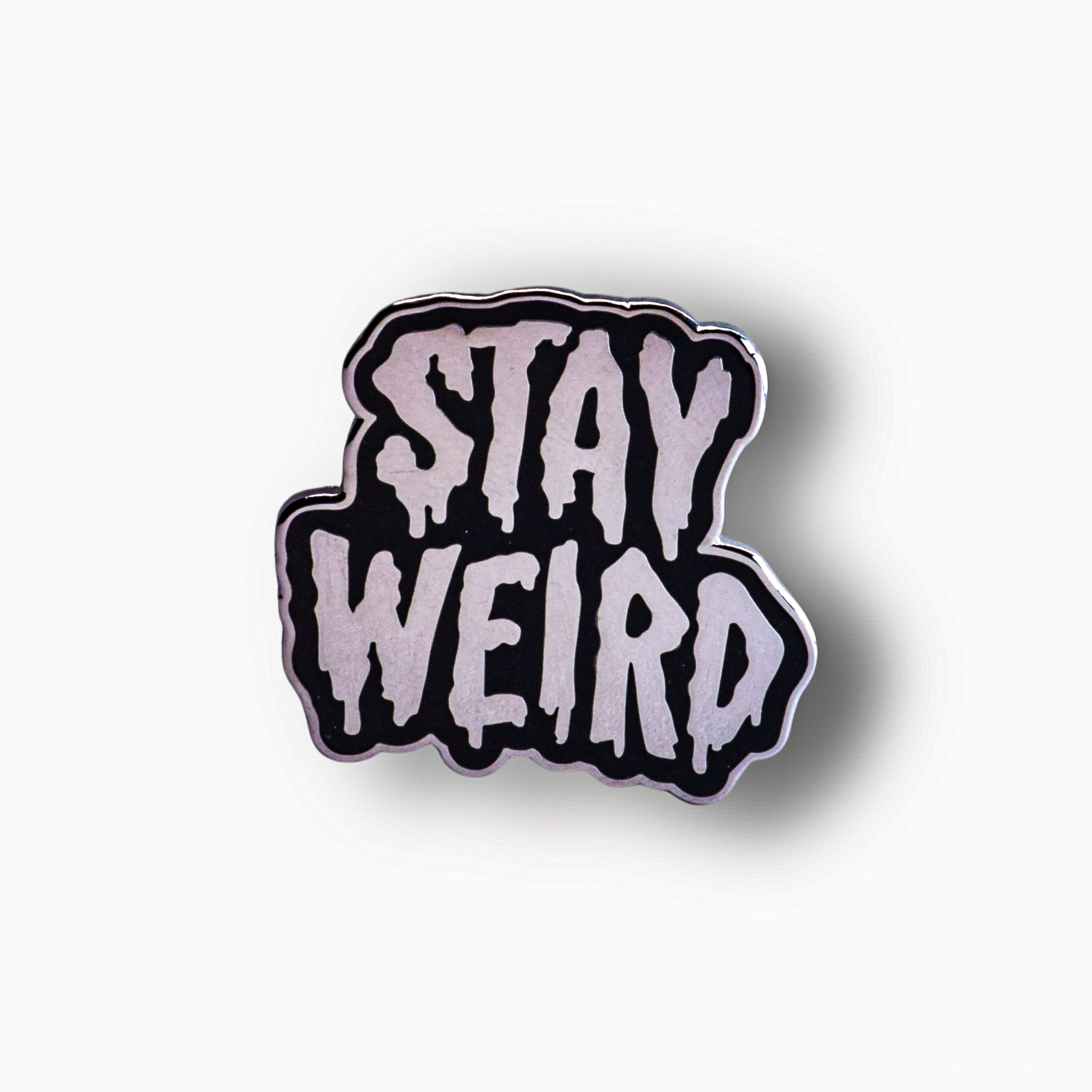 Stay Weird Pin - Cosmic Green Candles - Enamel Pin